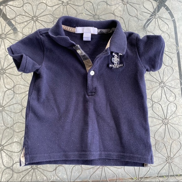 Burberry navy collared shirt for 12 months - Picture 1 of 7